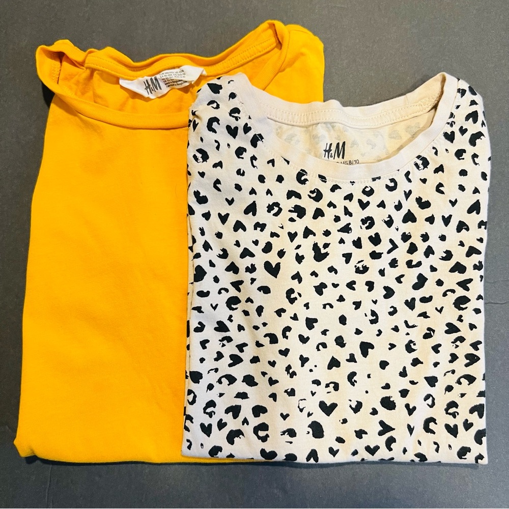 H&M Girls T-shirt Combo Sizes 8-10 and 12
